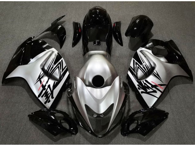 Glänzendes Schwarz & Silberdesign 2008-2020 Suzuki GSXR 1300 Motorrad Verkleidung Glänzendes Schwarz & Silberdesign 2008-2020 Suzuki GSXR 1300 Motorrad Verkleidung