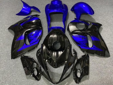 Glänzendes Schwarz & Tiefes Blau 2008-2020 Suzuki GSXR 1300 Motorrad Verkleidung