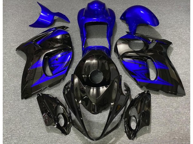 Glänzendes Schwarz & Tiefes Blau 2008-2020 Suzuki GSXR 1300 Motorrad Verkleidung Glänzendes Schwarz & Tiefes Blau 2008-2020 Suzuki GSXR 1300 Motorrad Verkleidung