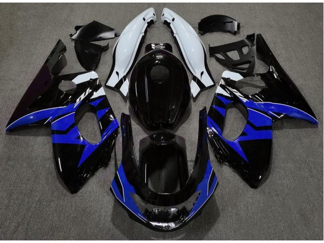 Glänzendes Schwarzblau & Weiß 1998-2007 Yamaha YZF600 Motorrad Verkleidung Glänzendes Schwarzblau & Weiß 1998-2007 Yamaha YZF600 Motorrad Verkleidung
