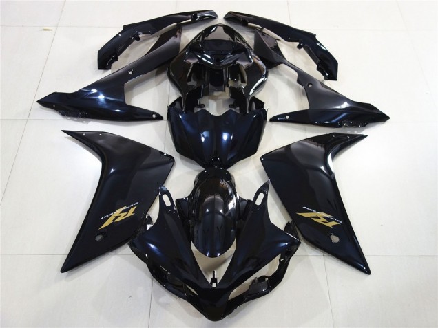 Glänzendes Schwarzes Gold 2007-2008 Yamaha R1 Motorrad Verkleidung Glänzendes Schwarzes Gold 2007-2008 Yamaha R1 Motorrad Verkleidung