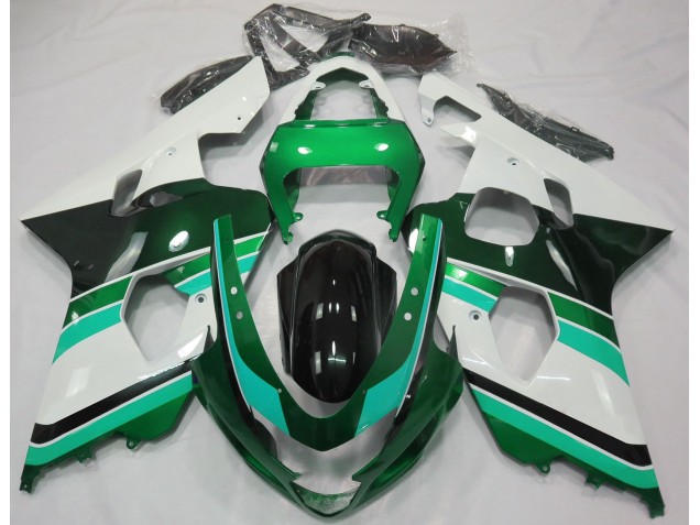 Glanzgrün & Grün 2004-2005 Suzuki GSXR 600-750 Motorrad Verkleidung Glanzgrün & Grün 2004-2005 Suzuki GSXR 600-750 Motorrad Verkleidung