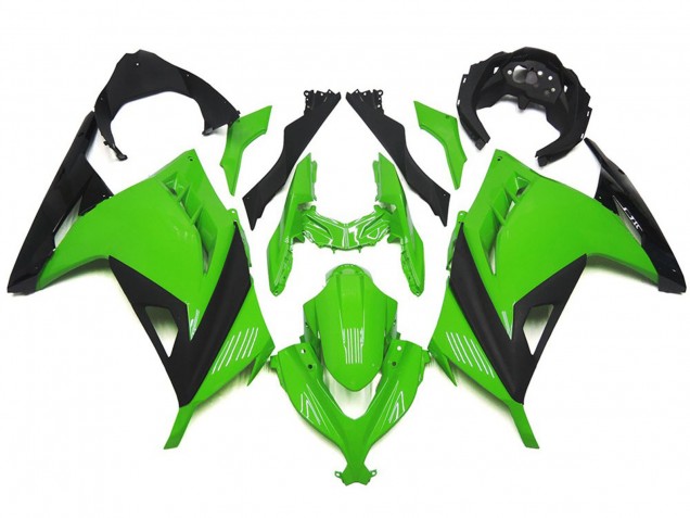Glanzgrün & Schwarz 2013-2018 Kawasaki Ninja 300 Motorrad Verkleidung Glanzgrün & Schwarz 2013-2018 Kawasaki Ninja 300 Motorrad Verkleidung