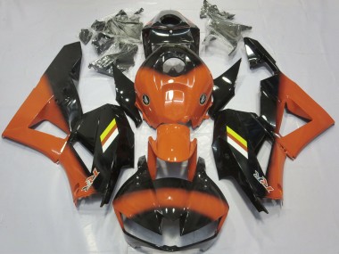 Glanzorange & Schwarz Verblassen 2013-2023 Honda CBR600RR Motorrad Verkleidung