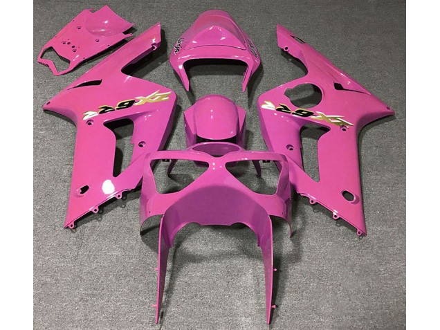 Glanzrosa 2003-2004 Kawasaki ZX6R Motorrad Verkleidung Glanzrosa 2003-2004 Kawasaki ZX6R Motorrad Verkleidung