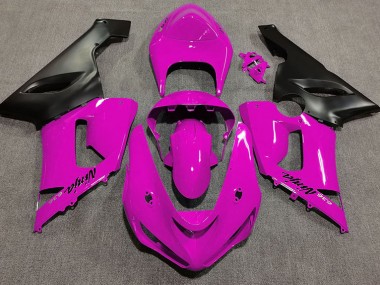 Glanzrosa 2005-2006 Kawasaki ZX6R Motorrad Verkleidung