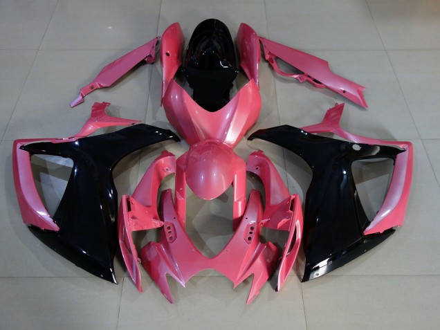 Glanzrosa 2006-2007 Suzuki GSXR 600-750 Motorrad Verkleidung Glanzrosa 2006-2007 Suzuki GSXR 600-750 Motorrad Verkleidung