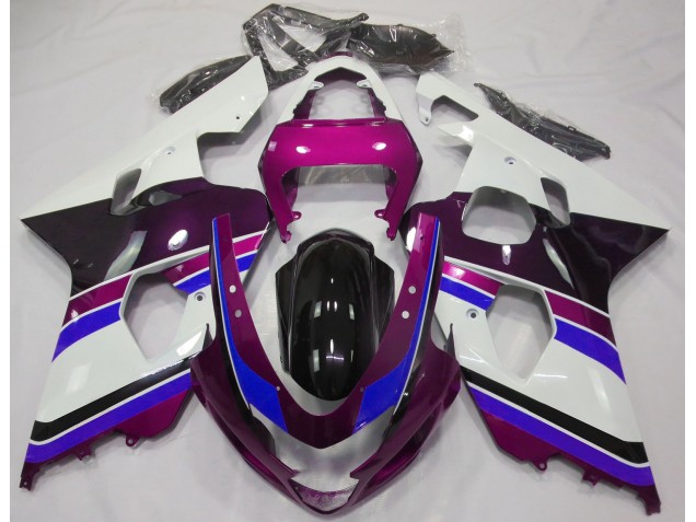 Glanzrosa & Blau 2004-2005 Suzuki GSXR 600-750 Motorrad Verkleidung Glanzrosa & Blau 2004-2005 Suzuki GSXR 600-750 Motorrad Verkleidung