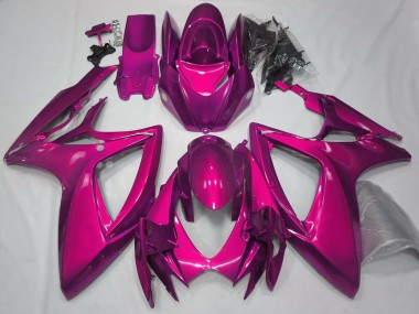 Glanzrosa Schlicht 2006-2007 Suzuki GSXR 600-750 Motorrad Verkleidung