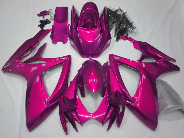 Glanzrosa Schlicht 2006-2007 Suzuki GSXR 600-750 Motorrad Verkleidung Glanzrosa Schlicht 2006-2007 Suzuki GSXR 600-750 Motorrad Verkleidung