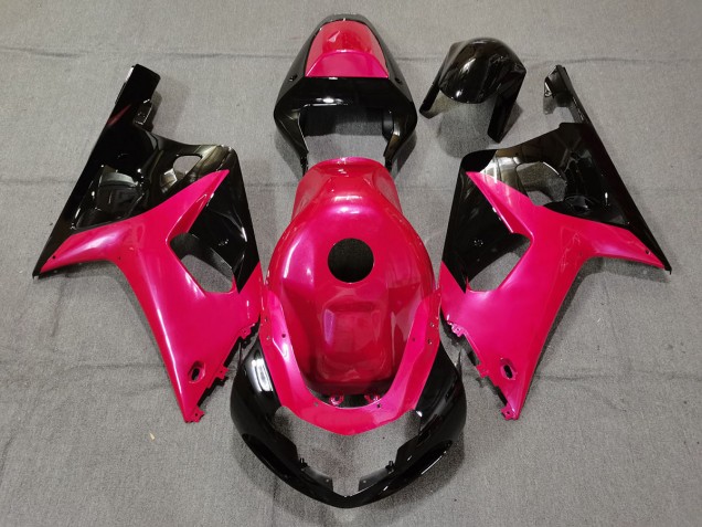 Glanzrosa & Schwarz 2001-2003 Suzuki GSXR 600-750 Motorrad Verkleidung Glanzrosa & Schwarz 2001-2003 Suzuki GSXR 600-750 Motorrad Verkleidung