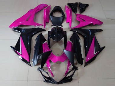 Glanzrosa & Schwarz 2011-2024 Suzuki GSXR 600-750 Motorrad Verkleidung