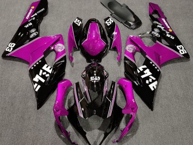 Glanzrosa & Schwarz Benutzerdefiniert 2005-2006 Suzuki GSXR 1000 Motorrad Verkleidung