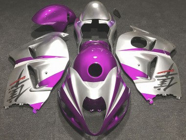 Glanzrosa & Silber 1997-2007 Suzuki GSXR 1300 Motorrad Verkleidung