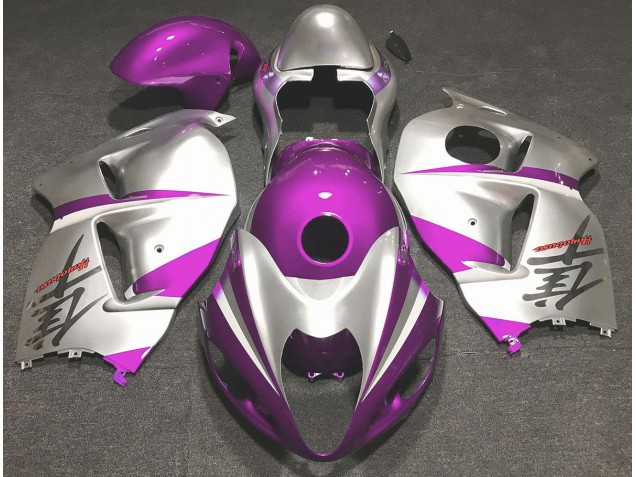 Glanzrosa & Silber 1997-2007 Suzuki GSXR 1300 Motorrad Verkleidung