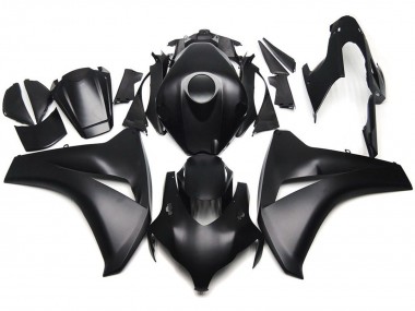 Glattes Matt Schwarz 2008-2011 Honda CBR1000RR Motorrad Verkleidung