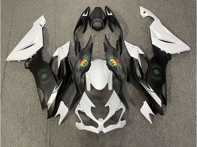Glückliches Gesicht 2019-2023 Kawasaki ZX6R Motorrad Verkleidung Glückliches Gesicht 2019-2023 Kawasaki ZX6R Motorrad Verkleidung