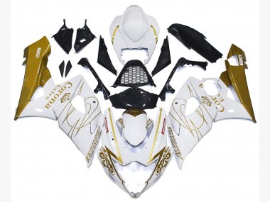 Gold Glänzend Corona Benutzerdefiniert 2005-2006 Suzuki GSXR 1000 Motorrad Verkleidung