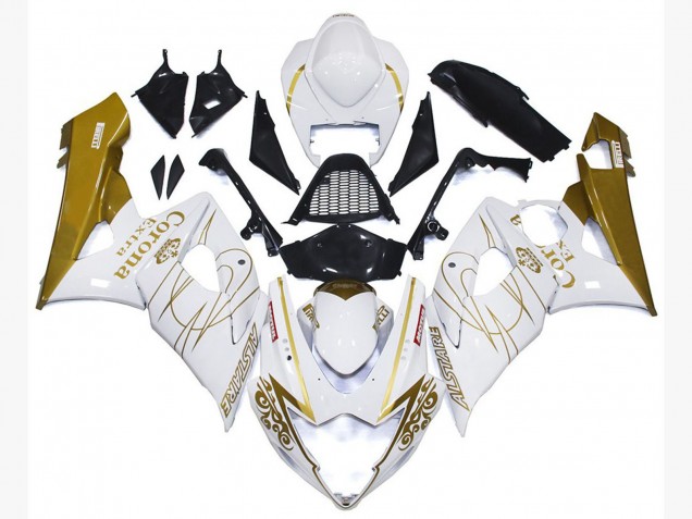 Gold Glänzend Corona Benutzerdefiniert 2005-2006 Suzuki GSXR 1000 Motorrad Verkleidung Gold Glänzend Corona Benutzerdefiniert 2005-2006 Suzuki GSXR 1000 Motorrad Verkleidung