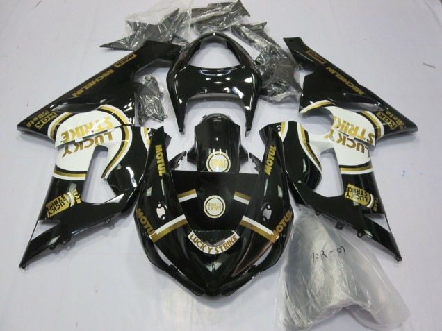 Gold Ls 2005-2006 Kawasaki ZX6R Motorrad Verkleidung Gold Ls 2005-2006 Kawasaki ZX6R Motorrad Verkleidung