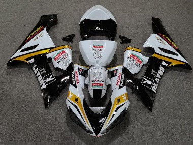 Gold Playboy 2005-2006 Kawasaki ZX6R Motorrad Verkleidung