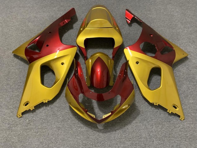 Gold & Rot 2000-2002 Suzuki GSXR 1000 Motorrad Verkleidung Gold & Rot 2000-2002 Suzuki GSXR 1000 Motorrad Verkleidung