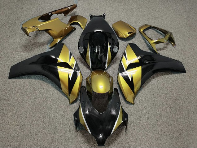 Gold & Schwarz 2008-2011 Honda CBR1000RR Motorrad Verkleidung Gold & Schwarz 2008-2011 Honda CBR1000RR Motorrad Verkleidung