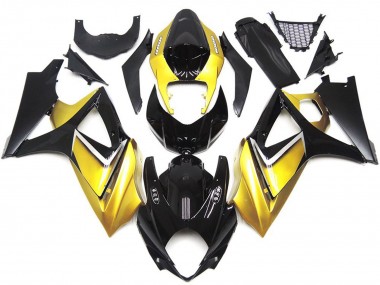Goldgelb Benutzerdefiniert OEM-Stil 2007-2008 Suzuki GSXR 1000 Motorrad Verkleidung