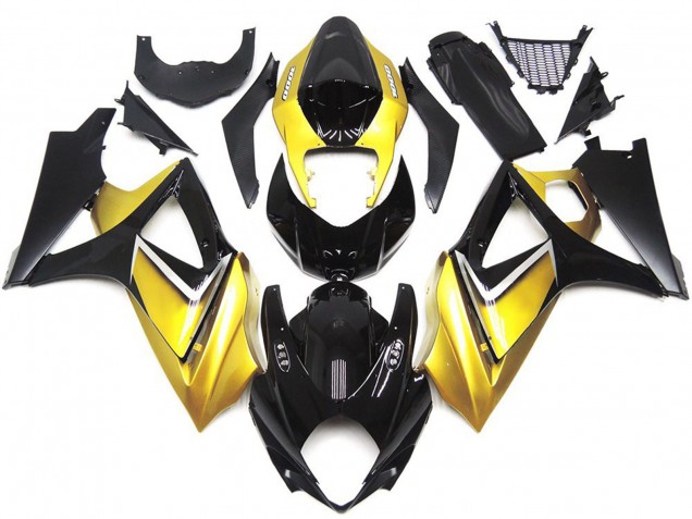 Goldgelb Benutzerdefiniert OEM-Stil 2007-2008 Suzuki GSXR 1000 Motorrad Verkleidung Goldgelb Benutzerdefiniert OEM-Stil 2007-2008 Suzuki GSXR 1000 Motorrad Verkleidung