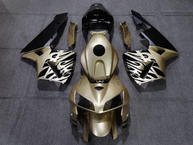 Goldschwarz 2005-2006 Honda CBR600RR Motorrad Verkleidung
