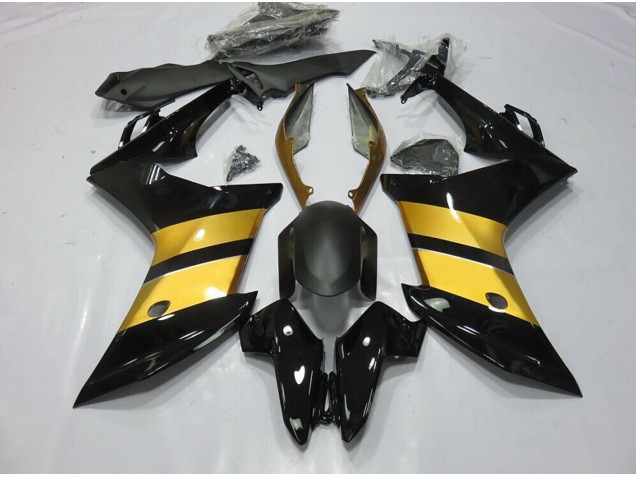 Goldschwarzes Cbr-Design 2011-2012 Honda CBR600F Motorrad Verkleidung Goldschwarzes Cbr-Design 2011-2012 Honda CBR600F Motorrad Verkleidung