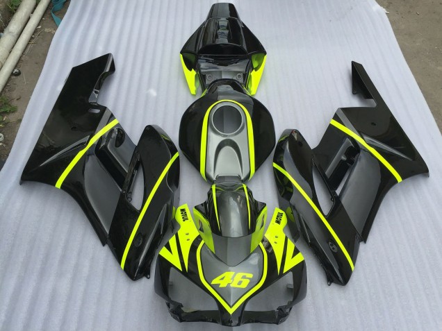 Grau Schwarz & High Viz 2004-2005 Honda CBR1000RR Motorrad Verkleidung Grau Schwarz & High Viz 2004-2005 Honda CBR1000RR Motorrad Verkleidung