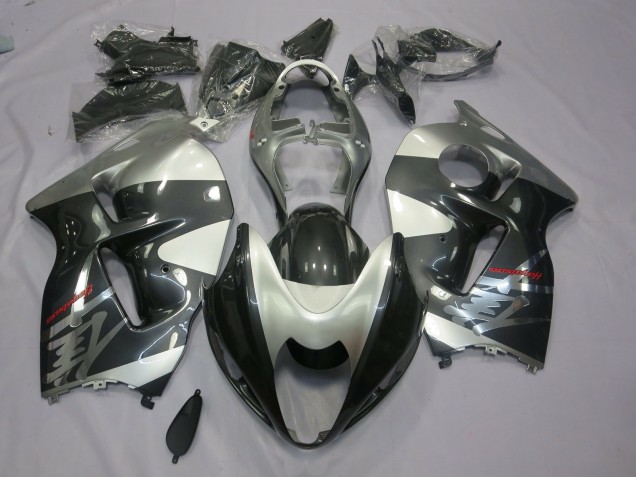Grau & Silber 1997-2007 Suzuki GSXR 1300 Motorrad Verkleidung Grau & Silber 1997-2007 Suzuki GSXR 1300 Motorrad Verkleidung