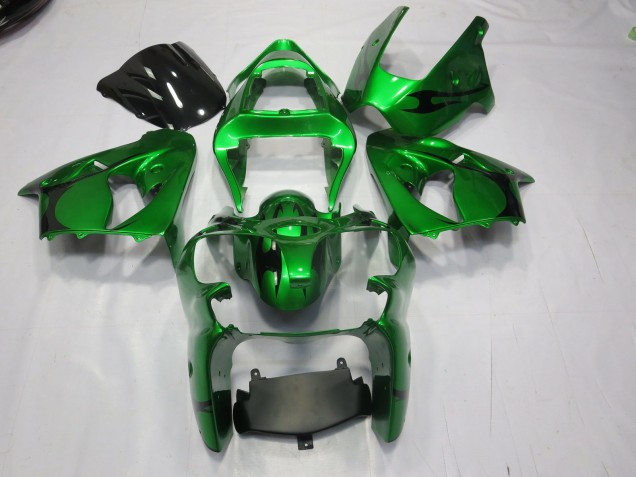 Grün 2000-2002 Kawasaki ZX6R Motorrad Verkleidung Grün 2000-2002 Kawasaki ZX6R Motorrad Verkleidung