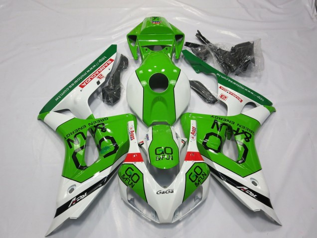 Grün & Weiß 2006-2007 Honda CBR1000RR Motorrad Verkleidung Grün & Weiß 2006-2007 Honda CBR1000RR Motorrad Verkleidung