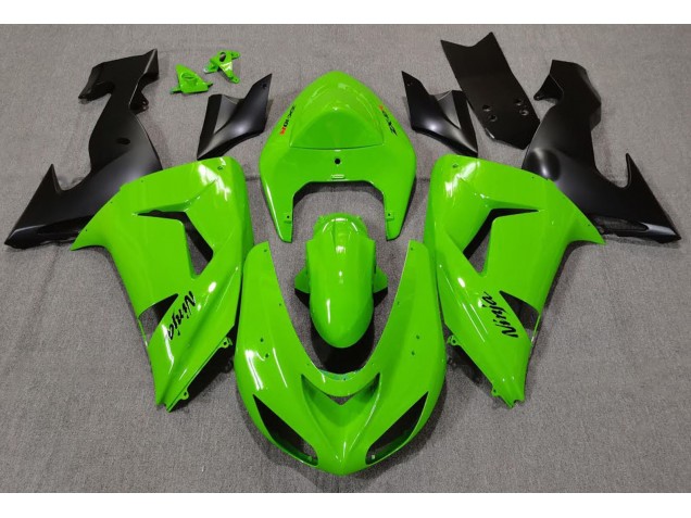 Grün 2006-2007 Kawasaki ZX10R Motorrad Verkleidung Grün 2006-2007 Kawasaki ZX10R Motorrad Verkleidung