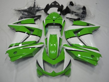 Grün & Weiß 2008-2012 Kawasaki Ninja 250 Motorrad Verkleidung