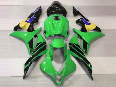 Grün & Blau Bull 2007-2008 Honda CBR600RR Motorrad Verkleidung