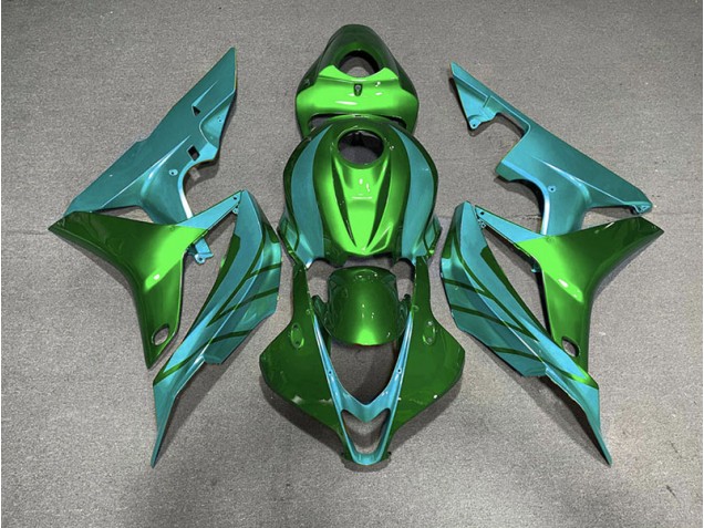 Grün-Blaugrün 2007-2008 Honda CBR600RR Motorrad Verkleidung Grün-Blaugrün 2007-2008 Honda CBR600RR Motorrad Verkleidung