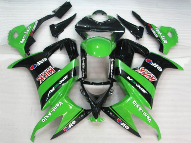 Grün Elf 2008-2010 Kawasaki ZX10R Motorrad Verkleidung Grün Elf 2008-2010 Kawasaki ZX10R Motorrad Verkleidung