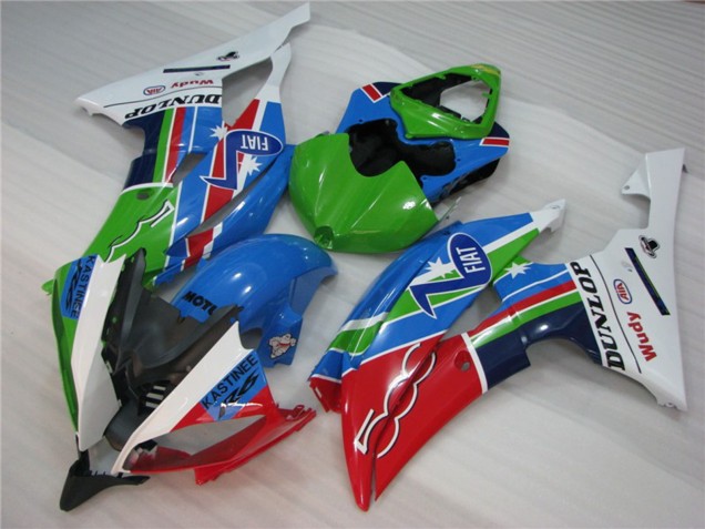Grün Fiat 2008-2016 Yamaha R6 Motorrad Verkleidung Grün Fiat 2008-2016 Yamaha R6 Motorrad Verkleidung