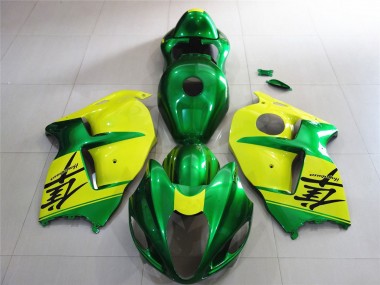 Grün & Gelb 1997-2007 Suzuki GSXR 1300 Motorrad Verkleidung