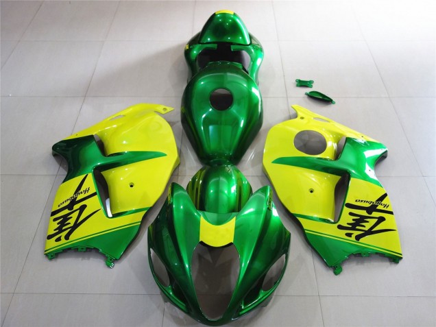 Grün & Gelb 1997-2007 Suzuki GSXR 1300 Motorrad Verkleidung Grün & Gelb 1997-2007 Suzuki GSXR 1300 Motorrad Verkleidung