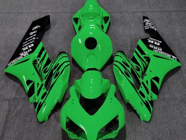 Grün Glänzend Flame 2004-2005 Honda CBR1000RR Motorrad Verkleidung