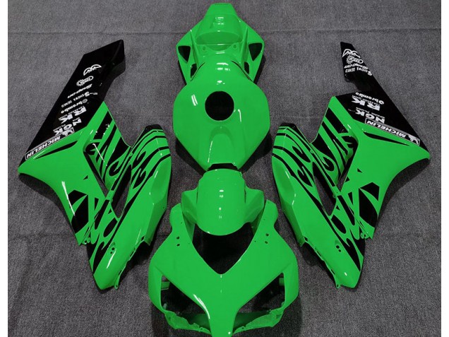 Grün Glänzend Flame 2004-2005 Honda CBR1000RR Motorrad Verkleidung Grün Glänzend Flame 2004-2005 Honda CBR1000RR Motorrad Verkleidung