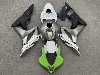Grün-Weiß & Grau 2007-2008 Honda CBR600RR Motorrad Verkleidung