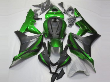 Grün & Matt Schwarz 2007-2008 Honda CBR600RR Motorrad Verkleidung