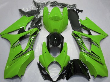 Grün OEM-Stil 2007-2008 Suzuki GSXR 1000 Motorrad Verkleidung