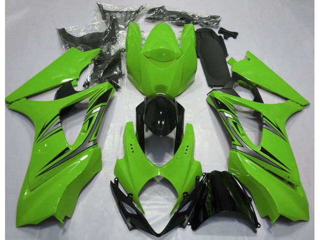 Grün OEM-Stil 2007-2008 Suzuki GSXR 1000 Motorrad Verkleidung Grün OEM-Stil 2007-2008 Suzuki GSXR 1000 Motorrad Verkleidung