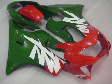 Grün-Rot-Weiß-Aufkleber 1999-2000 Honda CBR600 F4 Motorrad Verkleidung